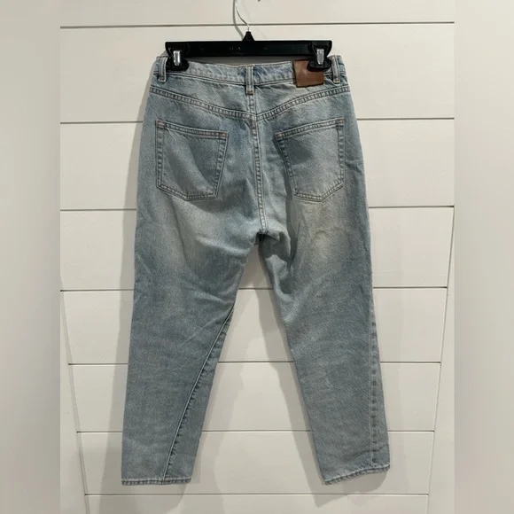 Toteme light blue twisted seam straight jeans - Picture 6 of 8